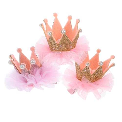 Abaodam 3stücke Haarschmuck Mädchen Krone Haarschmuck Für Mädchen Elastische Blumenkrone Kopfbedeckung Haarnadeln Für Haare von Abaodam