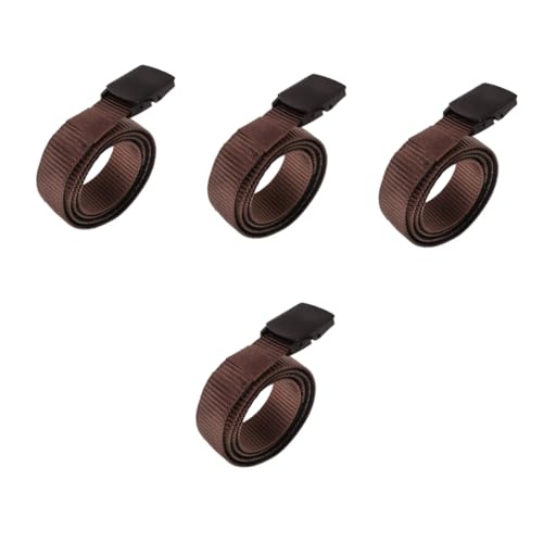 Abaodam 4 Stück Gürtel Reisebund Cash Bag Beutel verstecken Taille Kasse versteckt Geld Plus Schlüssel Tasche Segeltuch Kaffee von Abaodam