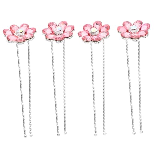 Abaodam Blumen-haar-set Hochzeit Braut-haar-accessoires U-strass-haarnadel Damen 4 Stück Abaodam Blumen-haar-set Hochzeit Braut-haar-accessoires U-strass-haarnadel Damen 4 Stück von Abaodam