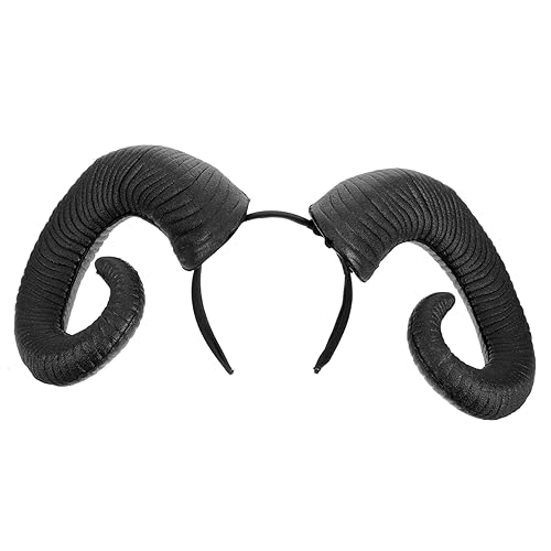 Abaodam 4 Stück Halloween-stirnband Haarreifen Aus Schafshorn Haarschmuck Teufelskostüm Für Damen Widderhörner Cosplay Waldtier Haarreif Aus Ochsenhorn Geweih Lustig Mann Schaum von Abaodam