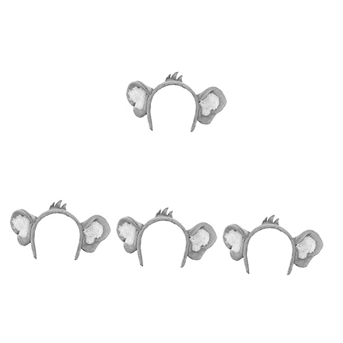 Abaodam 4 Stück Koala-stirnband Performance-haarband Dalmatinische Ohren Plüsch Haarband Haarbänder Für Mädchen Weibliche Haaraccessoires Plüschhaar Tierhüte Maske Damen Polyester Bilden von Abaodam