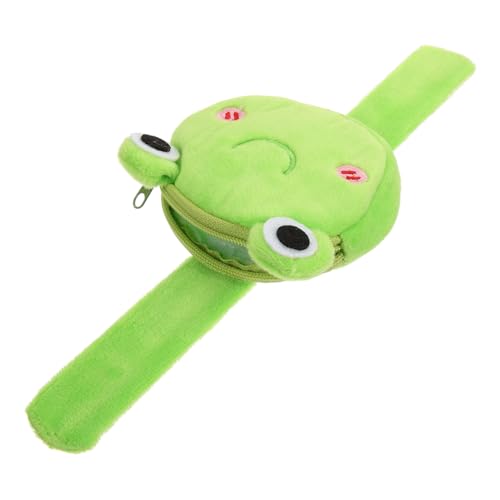 Abaodam 4 Stück Pop-Ring-Geldbörse Schlagarmbänder Silikon Schlagarmbänder für Kinder Niedlich Geschenke Party-Slap-Armbänder Münzbeutel Mädchen Armband Frosch Baby Stoff von Abaodam