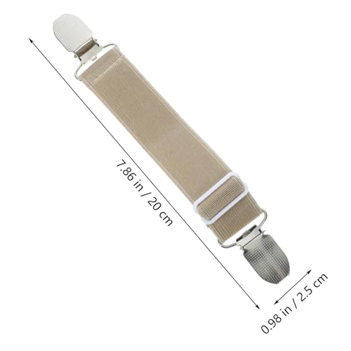 Abaodam 4 Stück Verstellbare Elastische Hosenklammern für Herren Damen Motorrad Radfahrer Winddicht Schnee Schutz Multifunktionale Beinhalter aus Metall mit Starkem Halt von Abaodam