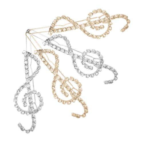 Abaodam 4stücke Musiknoten-haarspangen Mit Strass Dekorativer Haarschmuck Haarnadeln Für Frauen Hochzeit Party Alltag Abaodam 4stücke Musiknoten-haarspangen Mit Strass Dekorativer Haarschmuck Haarnadeln Für Frauen Hochzeit Party Alltag von Abaodam