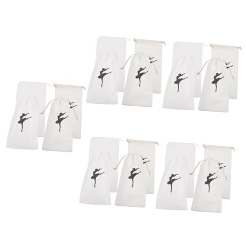 Abaodam 5 Sätze Tanzschuhe Aufbewahrungstasche Taschen Ballettschuhe Damen Tasche Für Schuhe Waschen Balletttasche Für Mädchen Tänzerschuh Tasche Für Tanzschuhe Baumwolle 4 Stücke * 5 von Abaodam