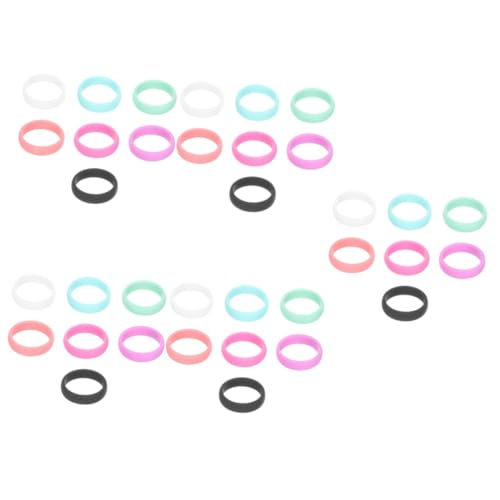 Abaodam 5 Sätze Teiliges Damen Silikonringe Flexible Sportringe Hautfreundlichem Silikon Atmungsaktiv Und Für Aktivitäten Hochzeitsring 7 Stücke * 5 von Abaodam