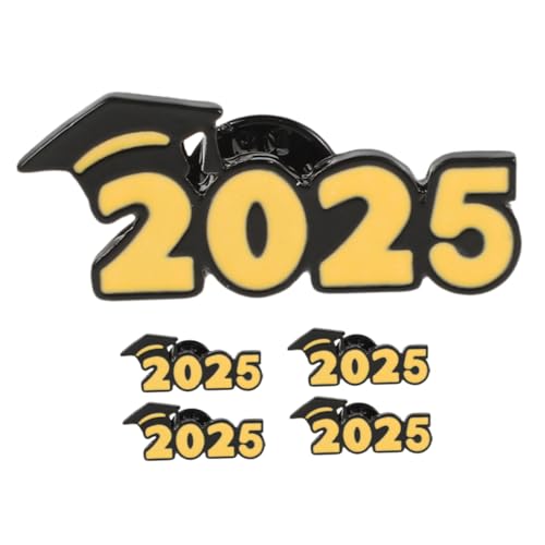 Abaodam 5 Stück Abschlussbrosche dekorative Broschennadel Abschlusskappenabzeichen Grad Brosche Graduierungsbrosche Abschlussfeier liefert Graduierung Anstecknadel Zinklegierung von Abaodam