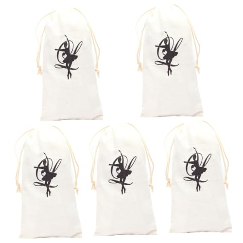 Abaodam 5 Stück Aufbewahrungstasche für Tanzschuhe Halter Ballett Tanztasche Mädchen Aufbewahrung von Tanzschuh Reisen tragbare Schuhe Aufbewahrungsbeutel Segeltuch von Abaodam