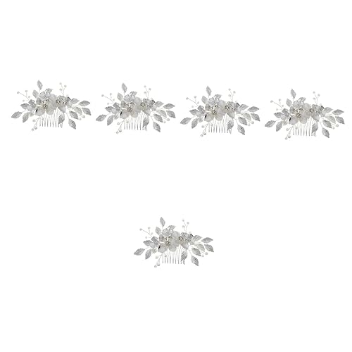 Abaodam 5st Braut Hochzeit Tiara Haarschmuck Brautjungfer Kleid Perücke Strass von Abaodam