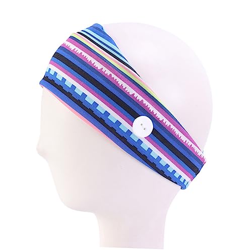 5-teiliges Set Knopf-stirnband Bandana-stirnbänder Stirnband Mit Ohrriemen Kopfbedeckungen Mit Knöpfen Gesichtsbedeckung Bandana Elastischer Ohrbügel Rabatt Yoga von Abaodam