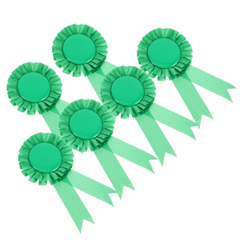 Abaodam 6 Stück Abzeichen und Korsage Abzeichen Brustblume Abschlussabzeichen Abzeichen Dekoration Gefälligkeiten für Abschlussfeiern Anstecknadeln Weißblech Green von Abaodam