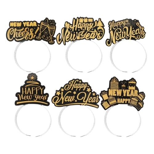 Abaodam Glitzer-stirnbänder Für Silvesterpartys Zubehör Für Fotoautomaten Requisiten Für Silvester Band Für Feiern von Abaodam