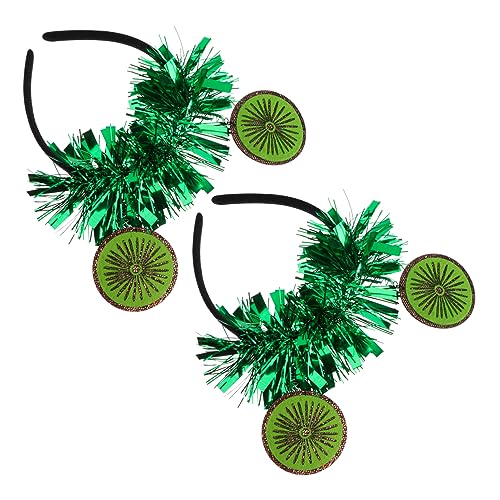 Abaodam 6 Stk Kiwi-stirnband Schicke Haartracht Kreative Haarspange Glitzernde Fruchthaarreifen Kiwi-cosplay-kopfbedeckung Geburtstagsparty-hut Kiwi-bögen Grüßer Haarnadel Damen Krawatte von Abaodam