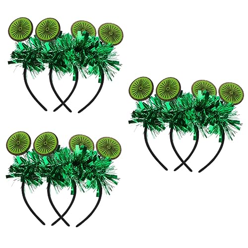 Abaodam 6 Stk Kiwi-stirnband Florale Haarspange Neuheit Party Stirnband Food-party-stirnband Glitzernde Haarspangen Essen Obst-party-stirnband Kiwi-tiara Grüßer Damen Haarnadel Einzigartig von Abaodam