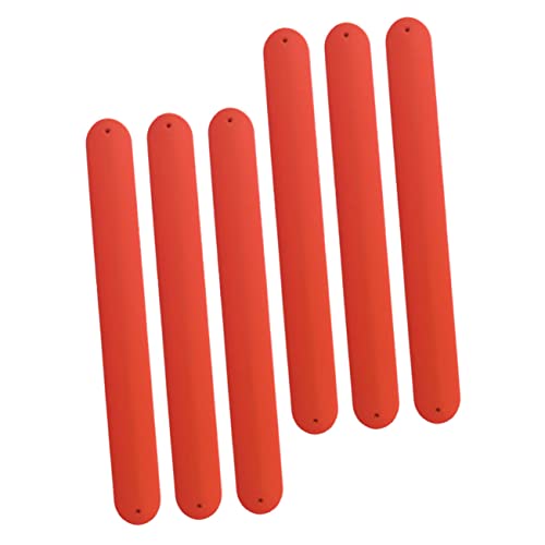 Abaodam 6 Stück Silikon Schnapparmbänder Klatscharmband Hautfreundlich Robust DIY Party Mitgebsel Wristbands von Abaodam