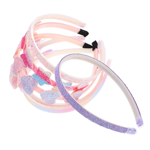 Abaodam 6 Stück Teiliges Haarschmuck für Kleine Mädchen Glitzernde Haarbänder mit Zähnen Bunte Stirnbänder für Geburtstagsfeier Kostümparty und Alltag Robust und Vielseitig Einsetzbar von Abaodam