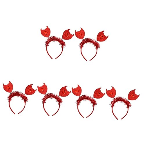 Abaodam 6 Stk Stirnband Hochzeit Kopf Bopper Make-up-stirnbänder Tierhaarreifen Neujahr Haarband Haare Machen Herz Haarreifen Feier Haarband Kopfschmuck Haarnadel Kind Cosplay Filzstoff von Abaodam