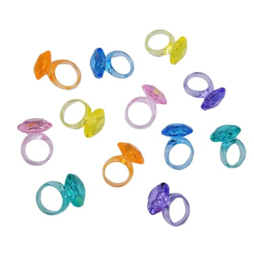 Abaodam 74St Kinder bunter Ring Kidcraft-Spielset Kinderspielzeug Spielzeug für Kinder Korb geschenk kinderringe schellenkranz kinder Spielzeugring Kind Acryl Kranmaschine von Abaodam