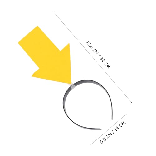 Abaodam 8 Stck Lustiger Pfeilspitzen Haarreif Gelb Kreativer Kopfschmuck Flexibel Für Party Festival Foto Requisiten Origineller Haaraccessoire von Abaodam