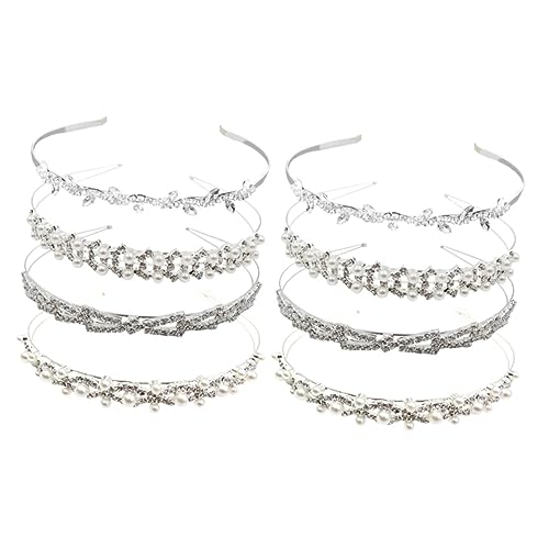 Abaodam Hochzeitskleid Haarschmuck 8 Stk Haarschmuck Für Frauen Haarbänder Für Damenhaar Haare Hoch Hochzeitskleid Braut Hochzeitskleid Haarreif von Abaodam