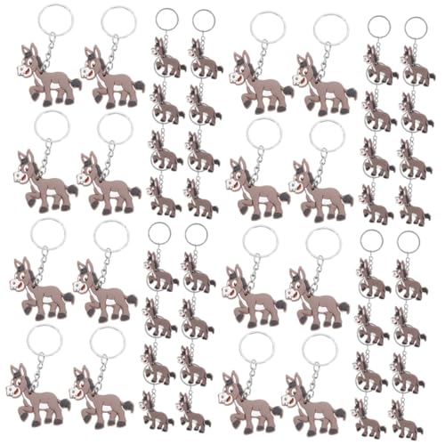 Abaodam 80stücke Cartoon Esel Schlüsselanhänger Lustige Tier Schlüsselanhänger Für Kindergeburtstagsfeiern Als Dekoration Und Geschenkidee Hochwertige Und Praktische Aus Langlebigen von Abaodam
