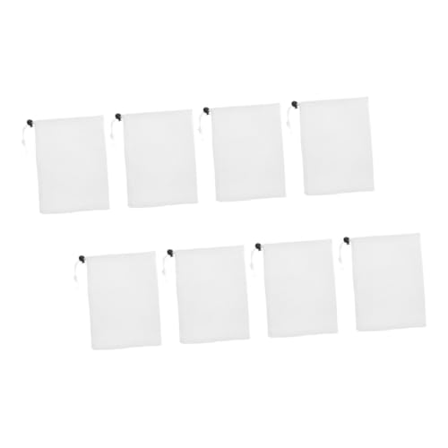 Abaodam 8stücke Pack Polyester-netztaschen Mit Kordelzug Tragbare Sportbeutel Für Strandspielzeug Sportbälle Und Kleidungsaufbewahrung von Abaodam