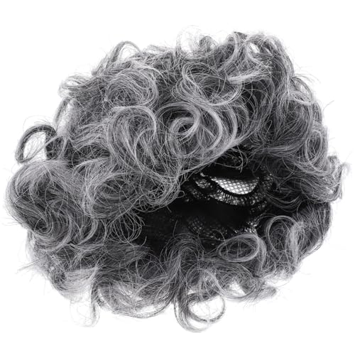 Abaodam Alte Damen Perücke Lockig Cosplay Perücke Synthetikperücke Für Karneval Party Bühnenauftritt Zubehör von Abaodam