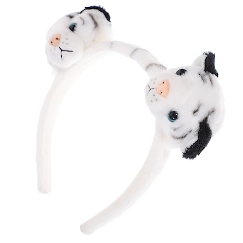 Abaodam Animal Headband Haarreif Für Cosplay Tierkostüm Zubehör Für Dschungel Und Waldpartys Tiger Giraffe Weiße Tiger Für Halloween Und von Abaodam