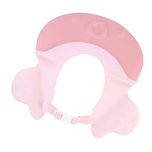 Abaodam Badehut Für Praktische Shampoo-kopfbedeckung Mit Cartoon-design Schützt Augen Vor Shampoo Und Wasser Verstellbar Und Leicht Zu Tragen Hellrosa von Abaodam