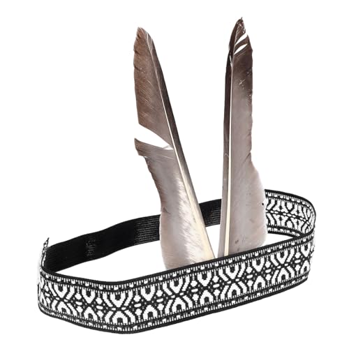 Abaodam Carnival Headband Mit Federn Bequemes Haaraccessoire Für Festivals Elastisches Plume Headdress Für Und Feiern Unisex Design Für Erwachsene von Abaodam