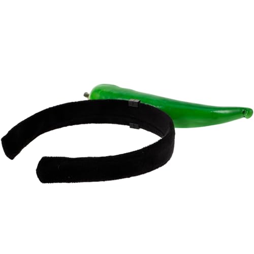 Abaodam Chili Design Haarband für Damen Lustiger Haarreifen als Festival Haarschmuck Dekoratives Kopfschmuck für Partys Chili Form für Gesichtswäsche und Cosplay von Abaodam