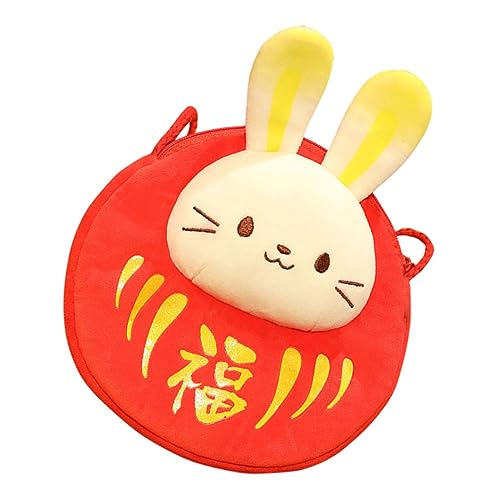 Abaodam Chinese Style Bag Plüsch Crossbody Geldbeutel Für Neujahr Für Mädchen Und Perfektes Für Year Fest von Abaodam
