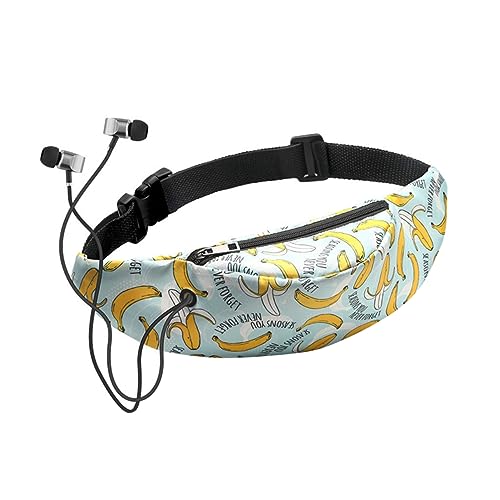 Abaodam Damen Laufgürtel mit Verstellbarem Bund Sportliche Hüfttasche für Joggen und Fitness mit Kopfhöreranschluss und Stylischem Design von Abaodam