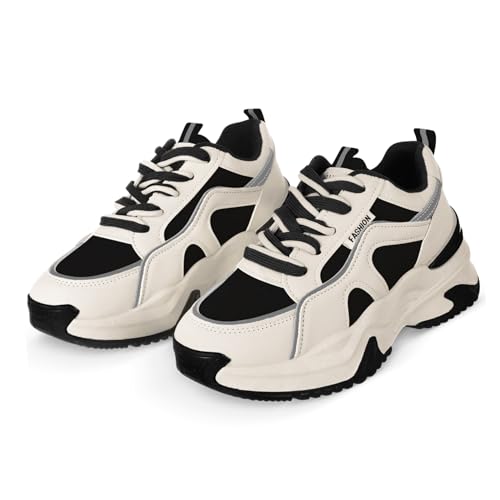 Abaodam Damen Sportschuhe aus hochwertigem Material Atmungsaktive Tennisschuhe Bequeme Sneaker Vielseitige Fitness und Laufschuhe Langlebig Modisch Schwarz für Alltag Sport und Outdoor von Abaodam
