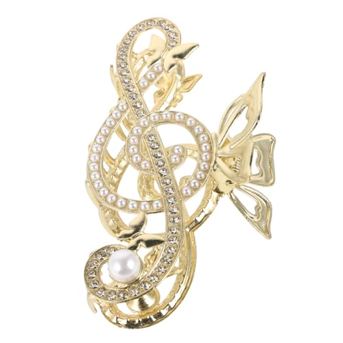 Abaodam Elegante Haarklammer mit Musiknoten design Robust aus Rutschfester Griff für Sicheren Sitz Geeignet für Damen und Mädchen Modisches Haar accessoire für Alltag und Besondere von Abaodam