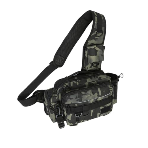 Abaodam Große Kapazität Angeltasche Multifunktionale Nylon Fischereiweste Verstellbare Schultertasche für Angelausrüstung für Angler und Outdoor Enthusiasten Abaodam Große Kapazität Angeltasche Multifunktionale Nylon Fischereiweste Verstellbare Schultertasche für Angelausrüstung für Angler und Outdoor Enthusiasten von Abaodam