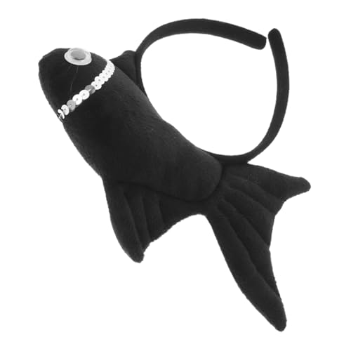 Abaodam Haarreif Fisch Kostüm Plüsch Goldfisch Haarband Lustiges Partyaccessoire für Mädchen Jungen Festival Cosplay Foto Requisite Ocean Thema von Abaodam