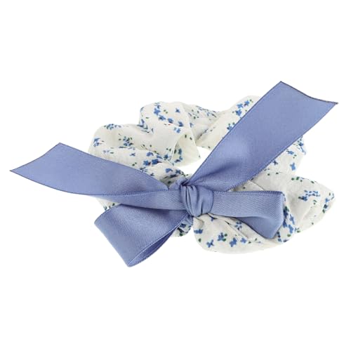 Abaodam Große Elastische Haargummis Für Damen Pferdeschwanzhalter Mit Blumenmuster Haarschmuck Mit Schleife Accessoire Für Frisuren von Abaodam