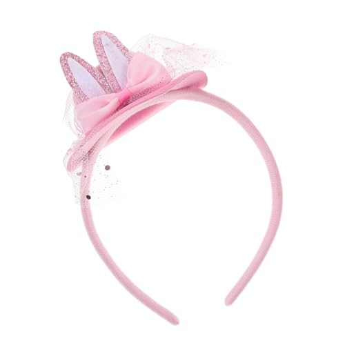 Abaodam Häschen-Stirnband Tiere Plüsch Kaninchen easter decoration party haarreifen Haar - Haarband Osterhasen-Ohr-Stirnband Kopfbedeckung für Ostern Stoff von Abaodam