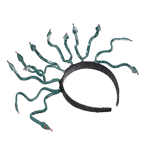 Abaodam Halloween-stirnband Schlangen-tiara Medusa Cosplay Kostüm Kopfschmuck Meduse Verkleiden Medusa Verkleiden Sich Gotisches Schlangen-stirnband Kleidung Plastik Abschlussball von Abaodam