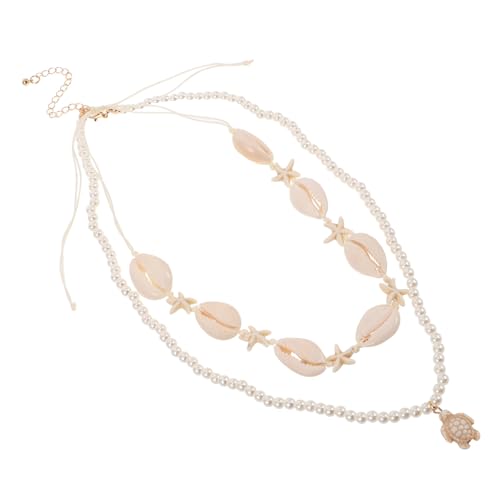 Abaodam Handgefertigter doppellagiger Perlen-Design, einzigartiger Ozean-inspirierter Schmuck für Frauen, Strand-Accessoire für Sommerurlaub von Abaodam