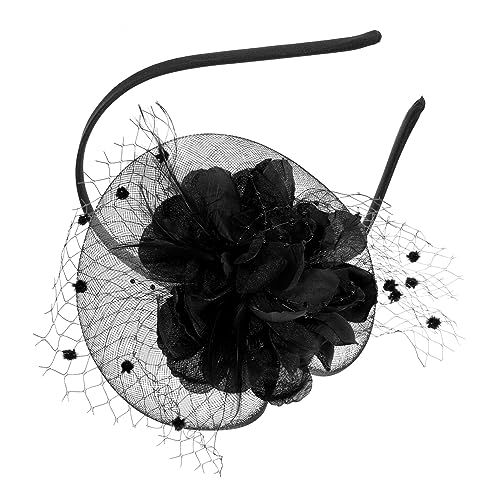 Abaodam Fascinators Für Frauen-teeparty Frauen Faszination Hochzeits-fascinator-hut Stirnband Für Die Teeparty Brautkopfschmuck Für Die Hochzeit Hanfu Bankett Gittergewebe Blumendekoration von Abaodam