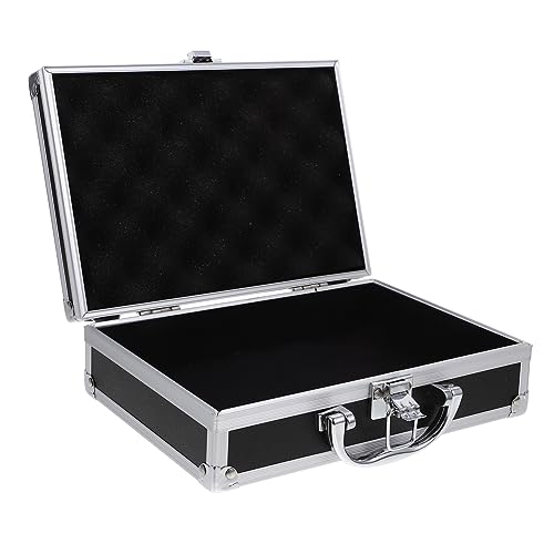 Abaodam Koffer verschließbare Aktentasche aus Aluminium Geld-Aktentasche Decken bezug Storage Boxes werkzeugkasten besteckkasten kleine Aktentasche Aluminiumgehäuse Aluminiumlegierung von Abaodam