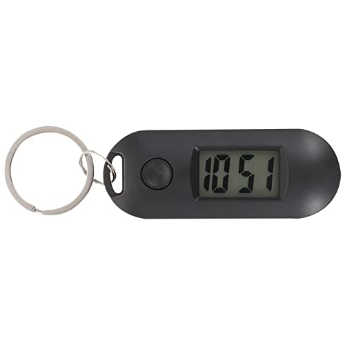 Abaodam Krankenschwester Zubehör Keychain Pocket Watch Schlüsselanhänger Digitaluhr Elektronische Uhr Tragbare Keychain Uhr Für Kinder Kinder Studenten im Freien Schwarz Taschenuhr von Abaodam