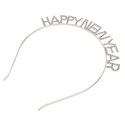 Abaodam Frohes Neues Stirnband Tiara Für Das Neue Jahr 2024 Haarband Für Die Kopfschmuck Für Die Neujahrsparty Kopfbedeckung Für Das Neue Jahr Lustiges Stirnband Zinklegierung Kind Mädchen von Abaodam