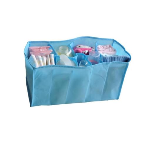 Abaodam Wickeltasche Multifunktions -wickeltasche Mit Fächern Aus Vliesstoff in Blau Für Geschenkpapier Spielzeug Wasserflaschen Snacks Und Handtücher von Abaodam