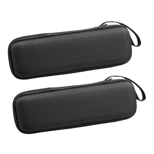 Abaodam Mikrofon-Aufbewahrungstasche, Mikrofon-Aufbewahrungstasche, Mikrofon-Geldbörse, Kondensator-Mikrofonhülle, Handmikrofonhülle, Mikrofonhalter, Handtasche, Schwarz, 2 Stück von Abaodam