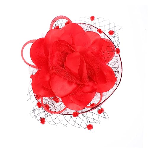 Abaodam Blumenhaarspangen Für Frauen Fascinators Hut -haarspange Mesh-pillbox-haarspange Mädchen Fascinator Haarspange Fascinator Haarspangen Hut Haarband Hochzeit Pillendose Kind von Abaodam