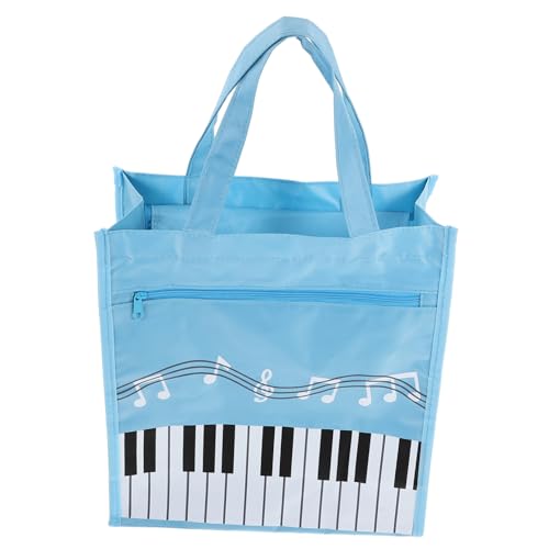 Abaodam Musiknoten Handtasche Damen Tragbare Tote Bag mit Griff Musikbuch Aufbewahrungstasche Leicht und Praktisch für Schüler Mädchen Alltag Shopping von Abaodam