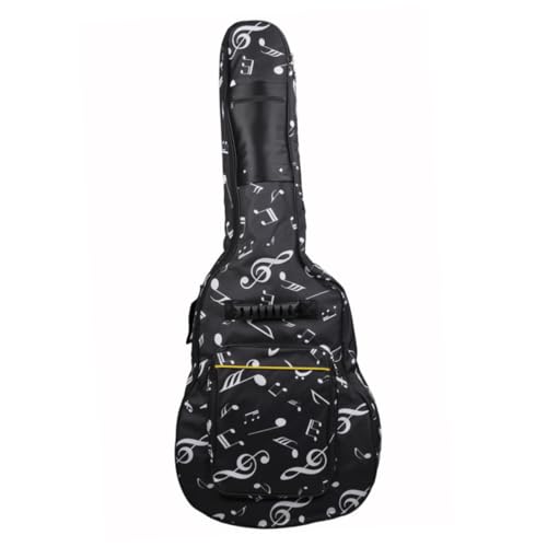 Abaodam Oxford Gitarrentasche Akustikgitarre mit Dicker Polsterung und Notenmuster Wasserabweisender Baumwoll Rucksack für Damen und Herren Modischer Leichter Gitarrenrucksack mit von Abaodam
